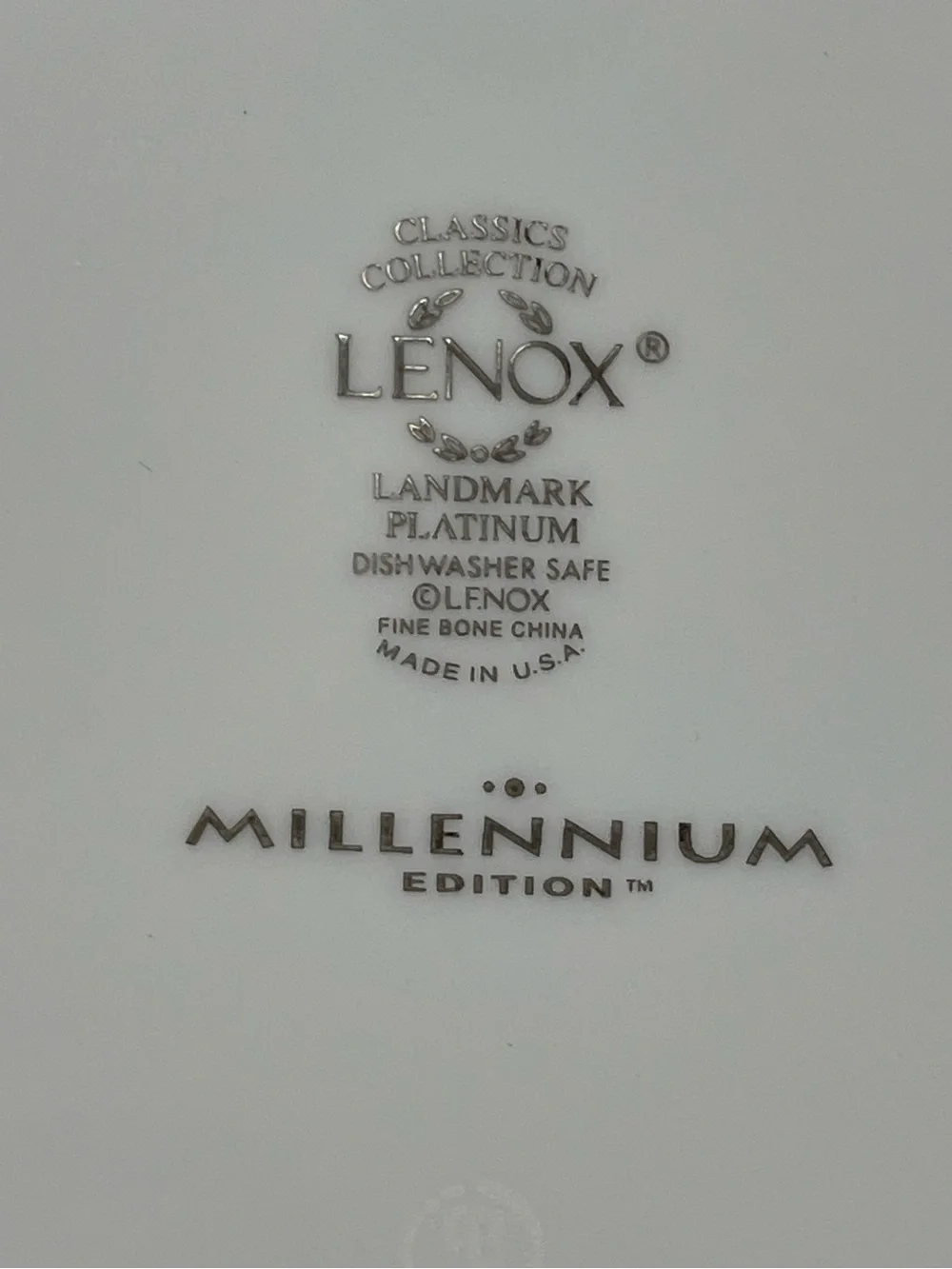 Lenox porcelain dinner